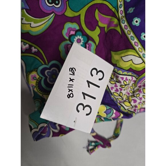 Vera Bradley Paisley Print Drawstring Cosmetic Makeup Bag Travel Pouch curlers - Picture 5 of 5
